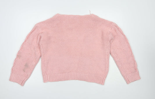 Womens UK Size M Sheilay Pink Cardigan Jumper