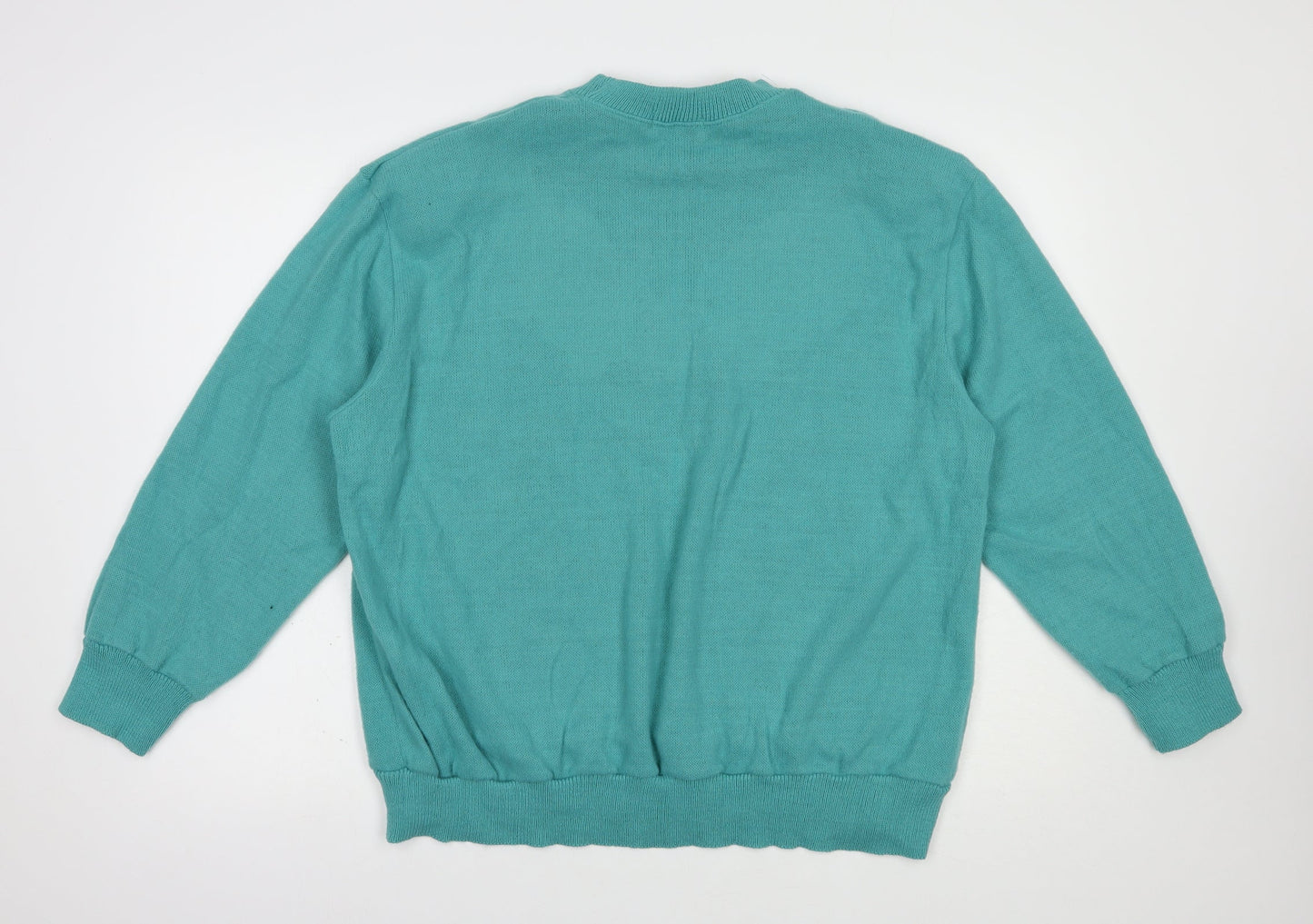 Womens UK Size 24 Afibel Green Pullover Jumper
