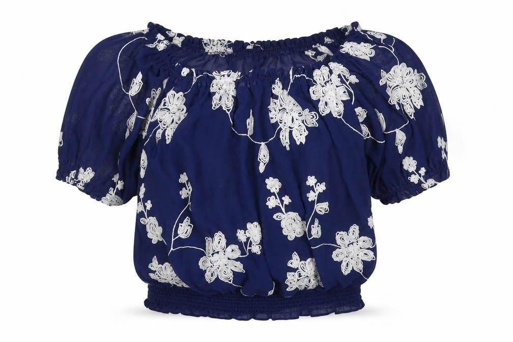 Womens UK Size 10 Quiz Blue Basic Blouse