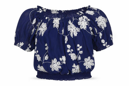 Womens UK Size 10 Quiz Blue Basic Blouse