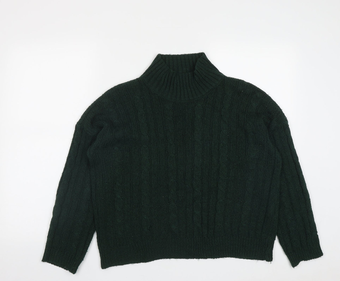 Womens UK Size M Peacocks Green Pullover Jumper
