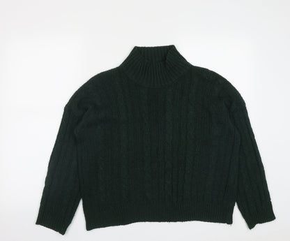 Womens UK Size M Peacocks Green Pullover Jumper