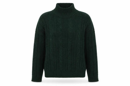 Womens UK Size M Peacocks Green Pullover Jumper