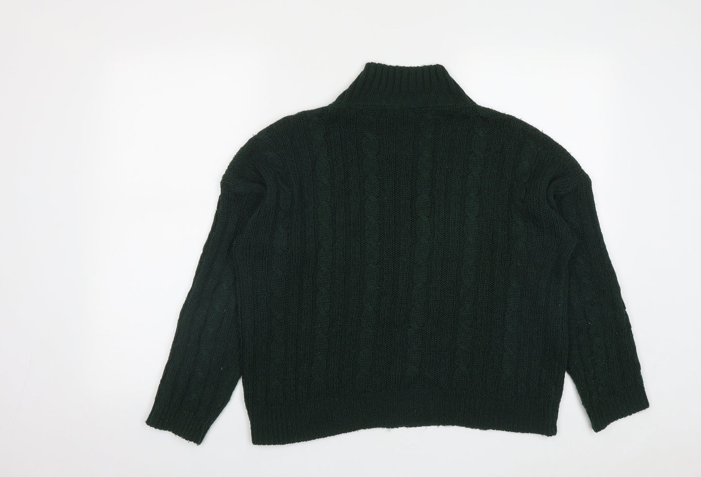 Womens UK Size M Peacocks Green Pullover Jumper