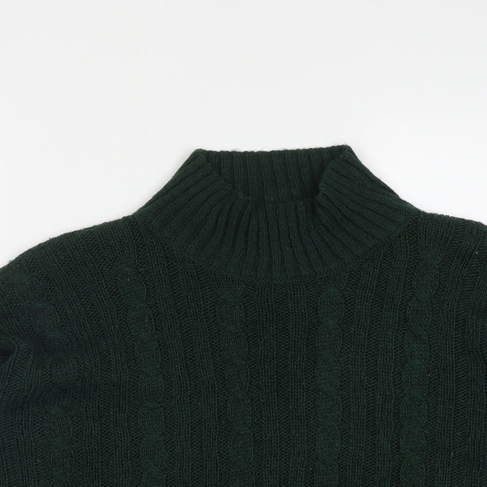 Womens UK Size M Peacocks Green Pullover Jumper