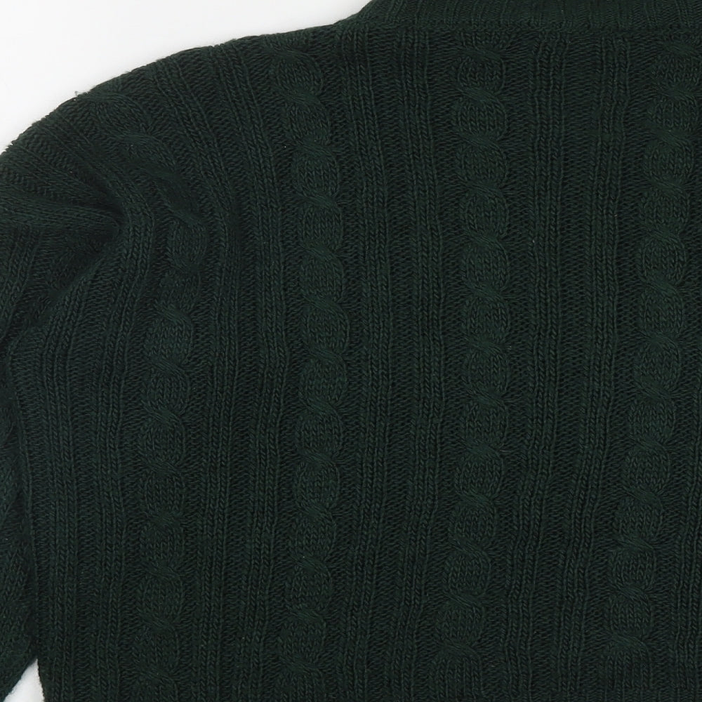Womens UK Size M Peacocks Green Pullover Jumper