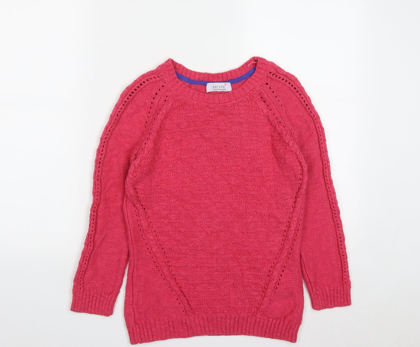 Womens UK Size 8 Marks and Spencer Pink Pullover Jumper