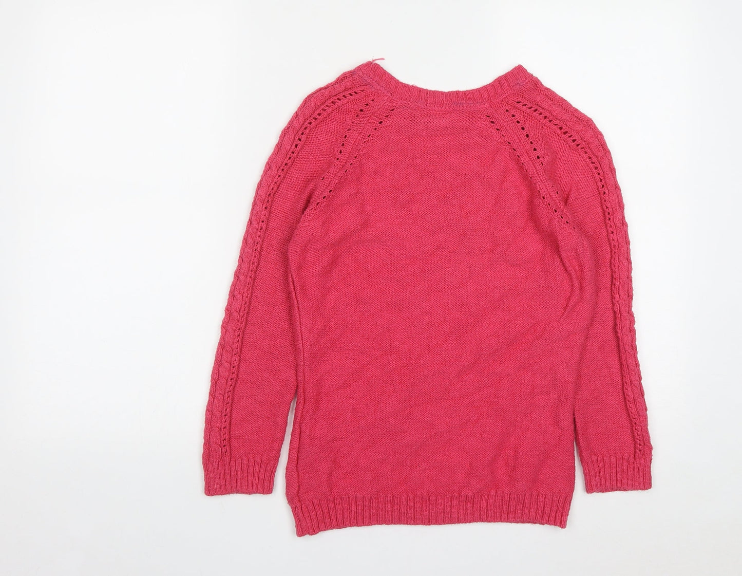 Womens UK Size 8 Marks and Spencer Pink Pullover Jumper
