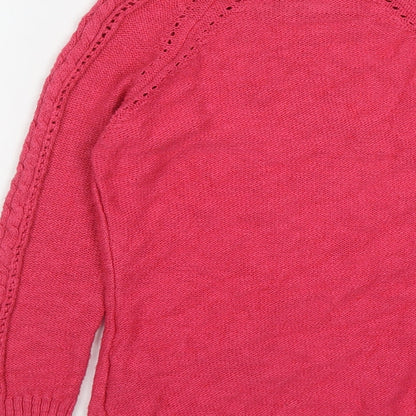 Womens UK Size 8 Marks and Spencer Pink Pullover Jumper