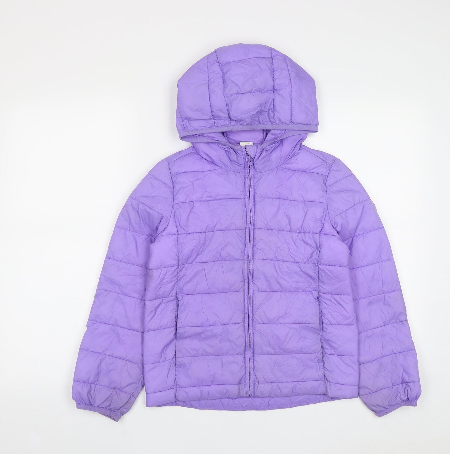 Gap Girls Purple   Quilted Coat Size S  Zip