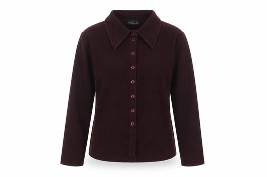 Mixin Womens Red  Cotton Basic Button-Up Size M Collared