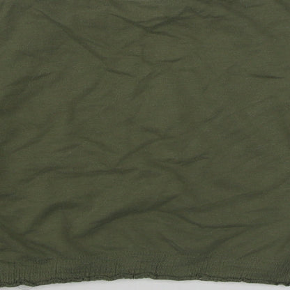 H&M Girls Green  Cotton Pullover Sweatshirt Size 9-10 Years  Pullover