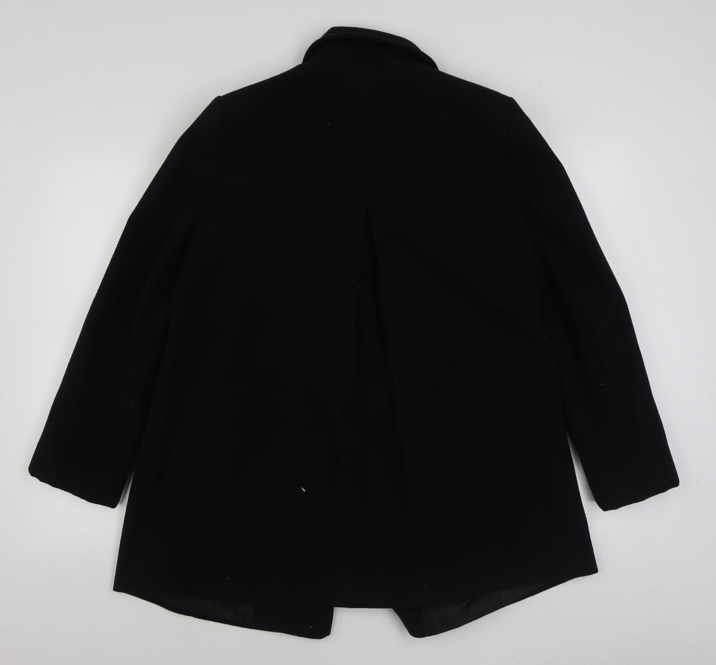 F&F Womens Black   Overcoat Coat Size 14  Button