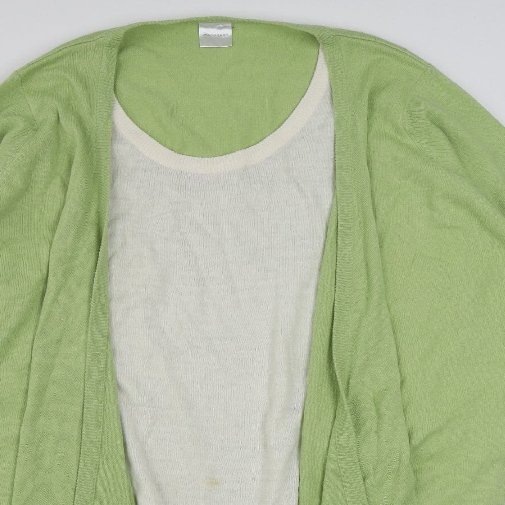 Womens UK Size 28 Wardrobe Green Pullover Jumper