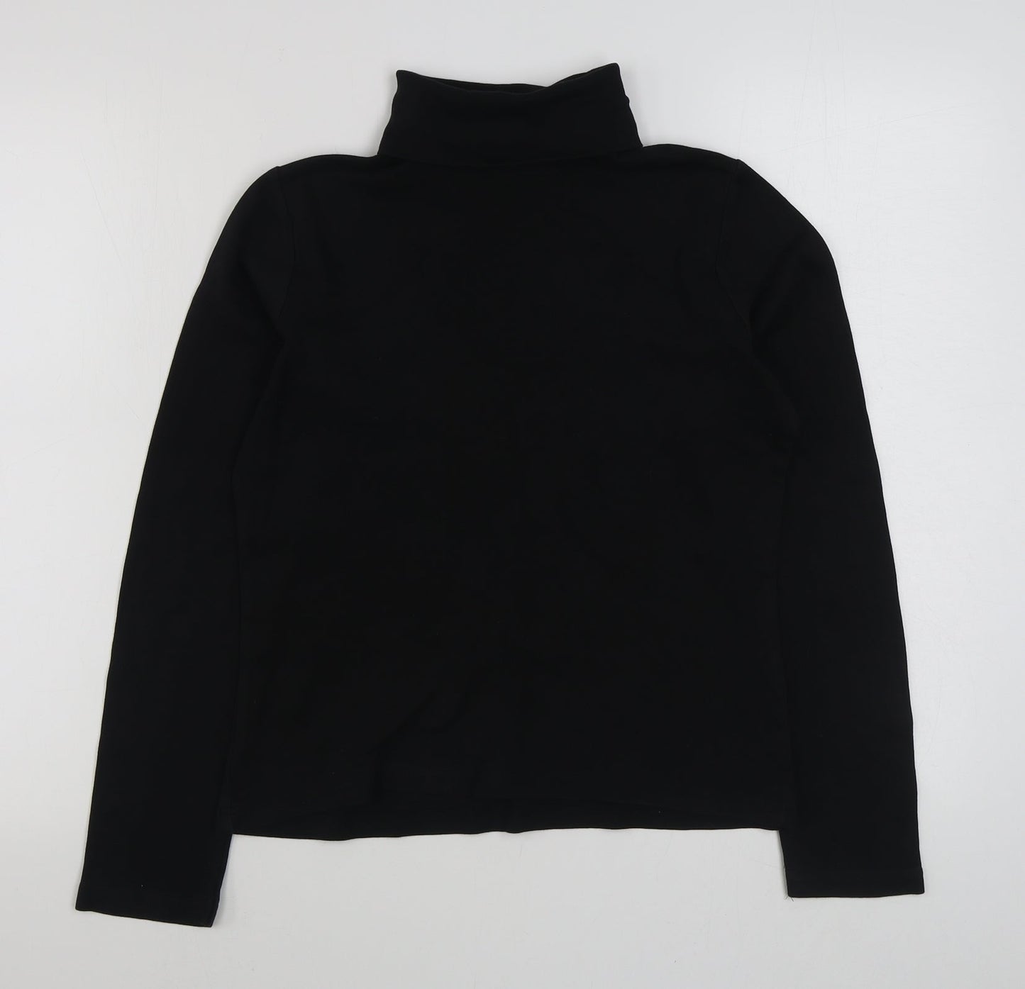 EWM Womens Black  Cotton Pullover Sweatshirt Size S  Pullover