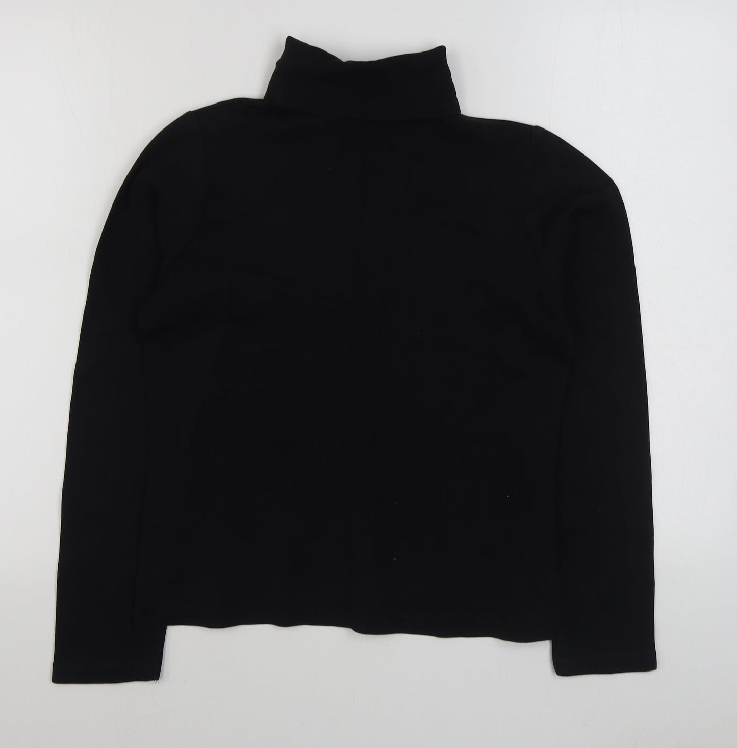 EWM Womens Black  Cotton Pullover Sweatshirt Size S  Pullover