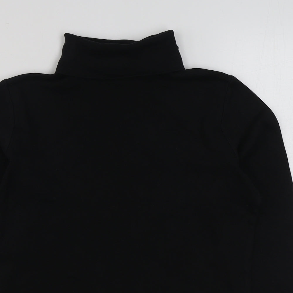 EWM Womens Black  Cotton Pullover Sweatshirt Size S  Pullover