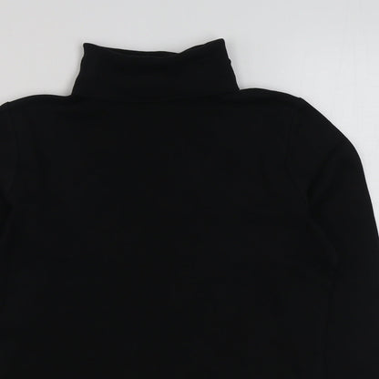 EWM Womens Black  Cotton Pullover Sweatshirt Size S  Pullover