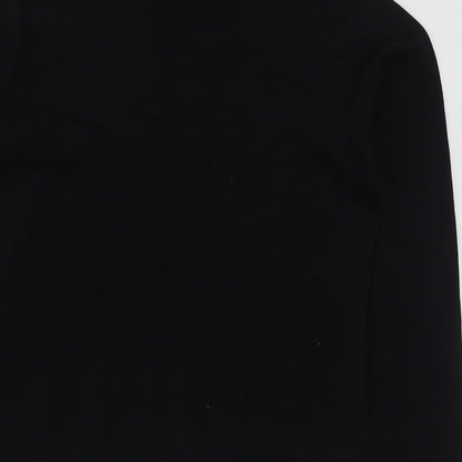 EWM Womens Black  Cotton Pullover Sweatshirt Size S  Pullover