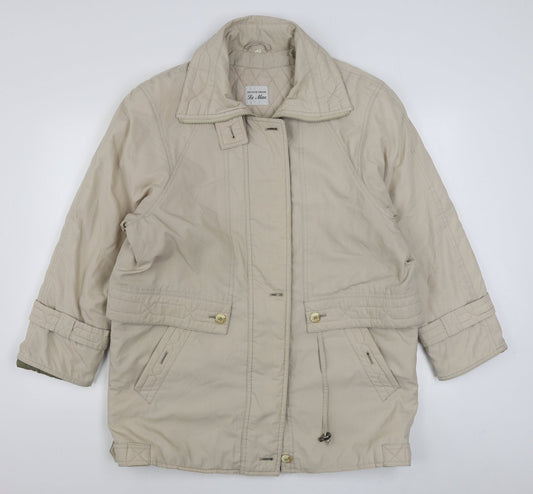 House of Fraser Womens Beige   Jacket  Size 14  Zip