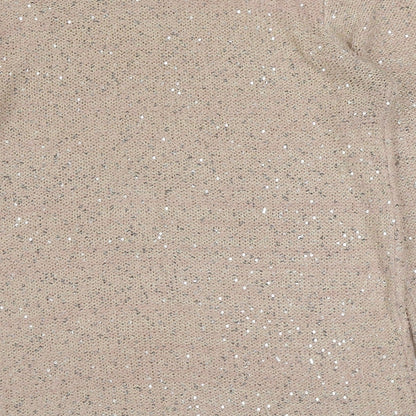 Primark Womens Pink Boat Neck  Acrylic Pullover Jumper Size 16