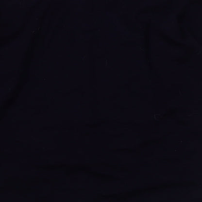 Tumi  Womens Blue Scoop Neck  Acrylic Cardigan Jumper Size 14