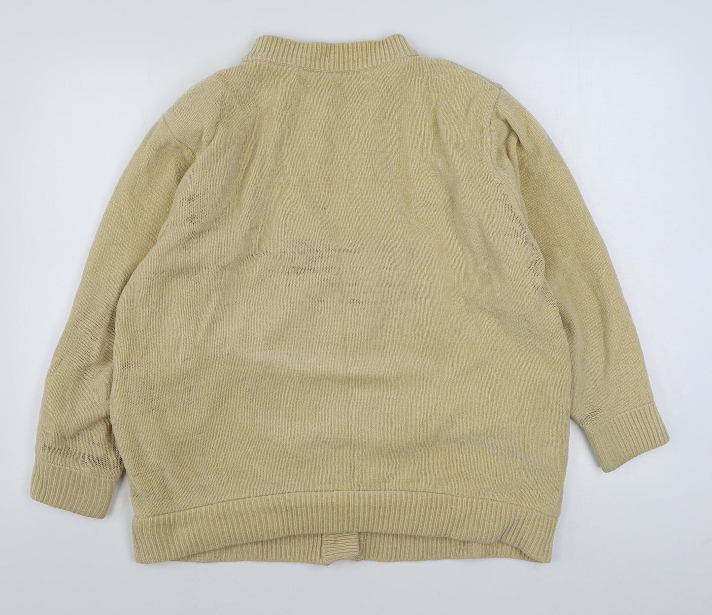 Womens UK Size M Reflect Beige Cardigan Jumper