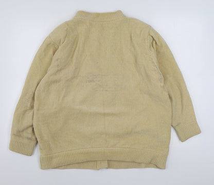 Womens UK Size M Reflect Beige Cardigan Jumper