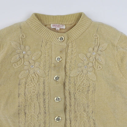 Womens UK Size M Reflect Beige Cardigan Jumper