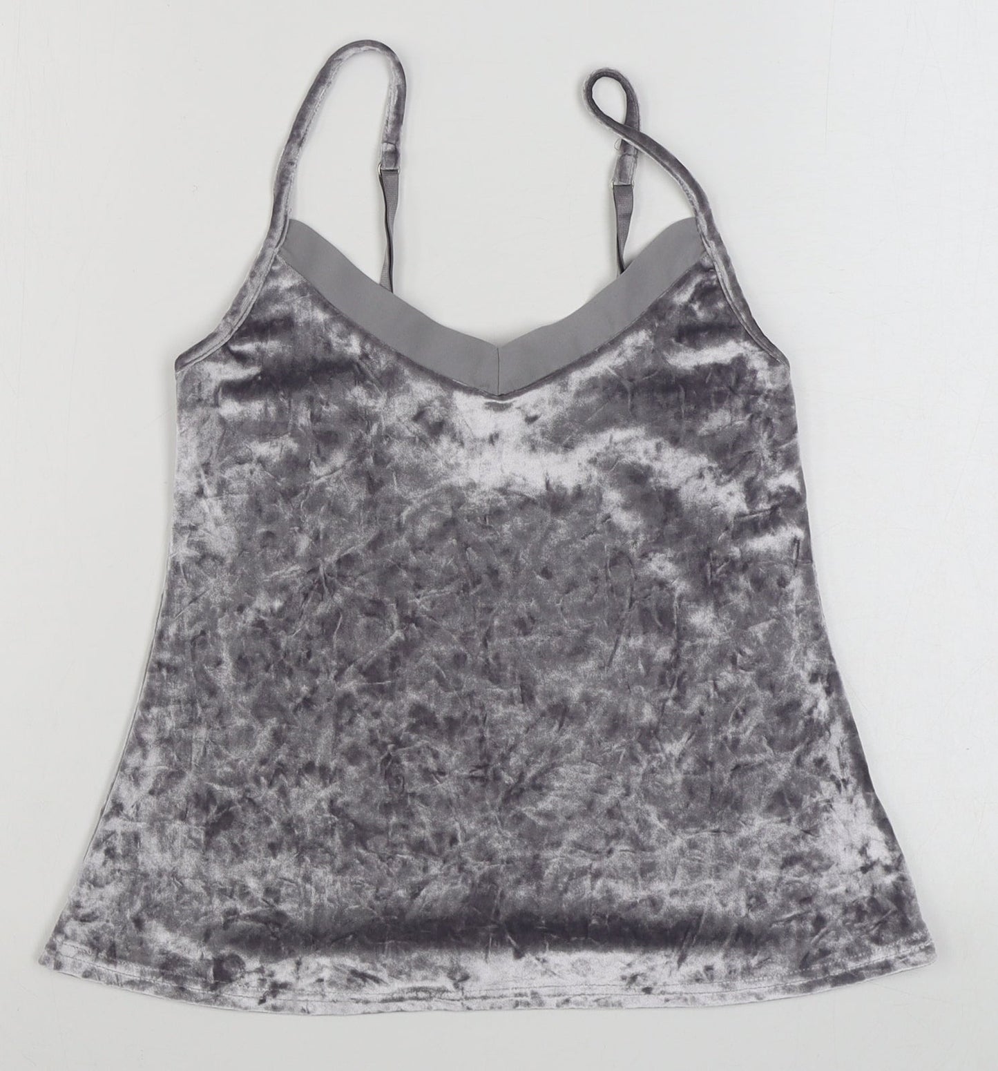 Womens UK Size S Secret Possesions Grey Camisole T-Shirt