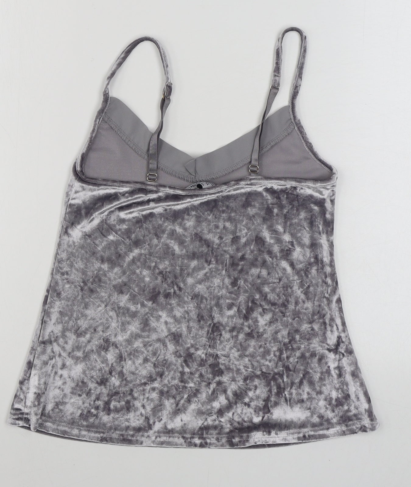 Womens UK Size S Secret Possesions Grey Camisole T-Shirt