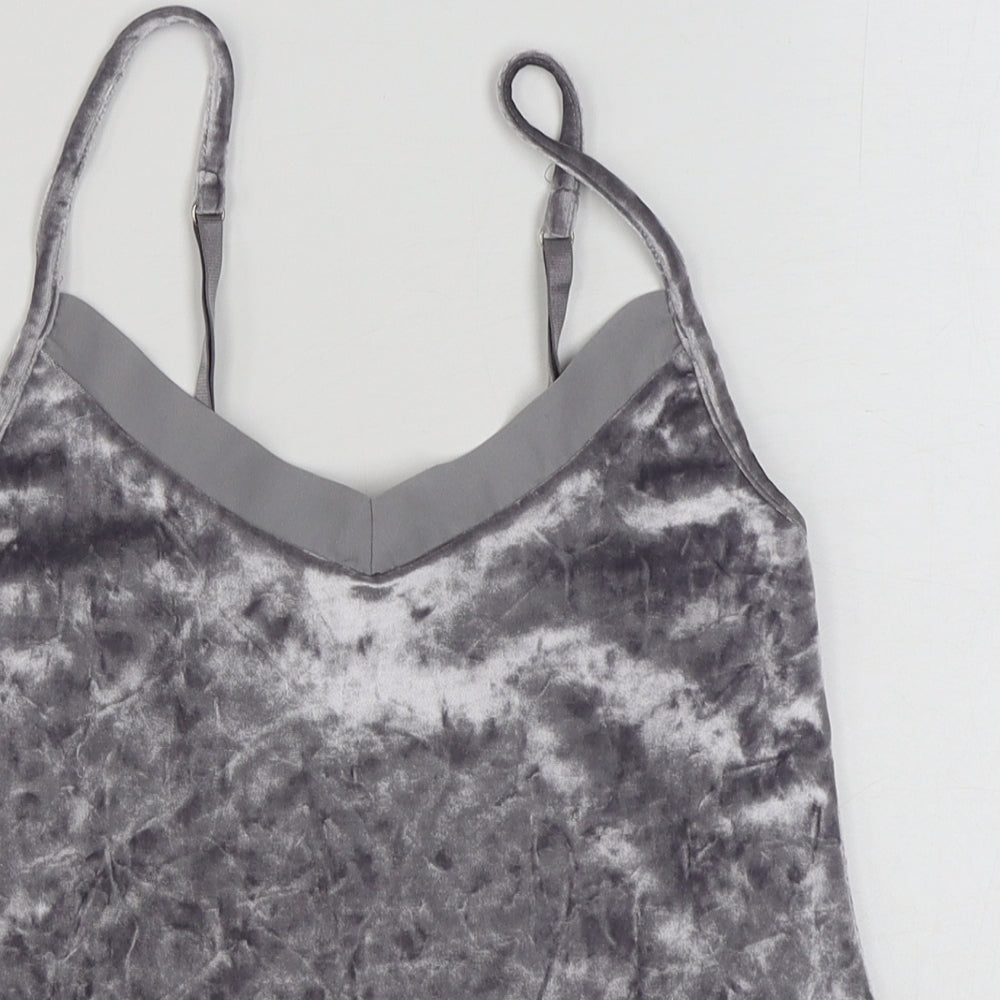 Womens UK Size S Secret Possesions Grey Camisole T-Shirt
