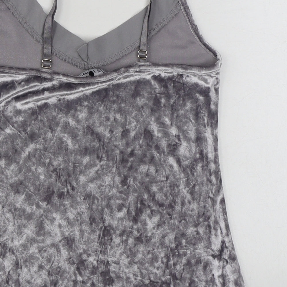 Womens UK Size S Secret Possesions Grey Camisole T-Shirt