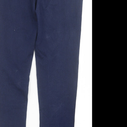 AVIDA Womens Beige  Cotton Jegging Trousers Size 14 L27 in Regular Zip