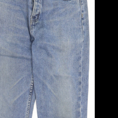 Authenic Denim Mens Blue  Cotton Skinny Jeans Size 36 in L30 in Regular Button