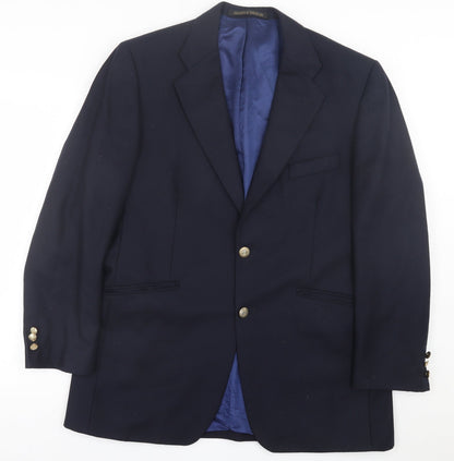 Mens UK Size 42 Marks and Spencer Regular Blue Suit Jacket