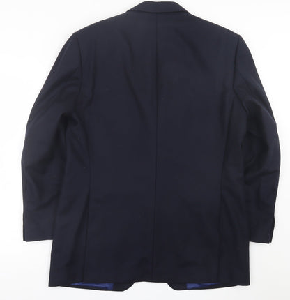 Mens UK Size 42 Marks and Spencer Regular Blue Suit Jacket