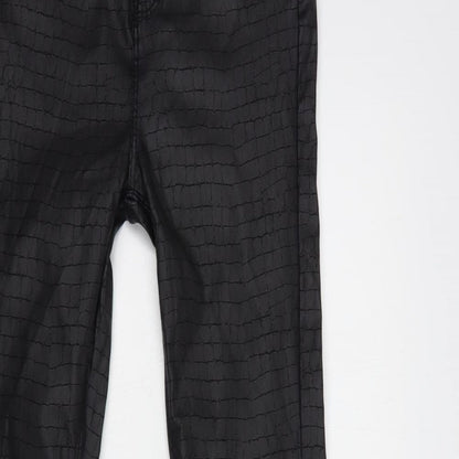 Womens UK Size 10 Denim Co. Regular Fit  Black Trousers