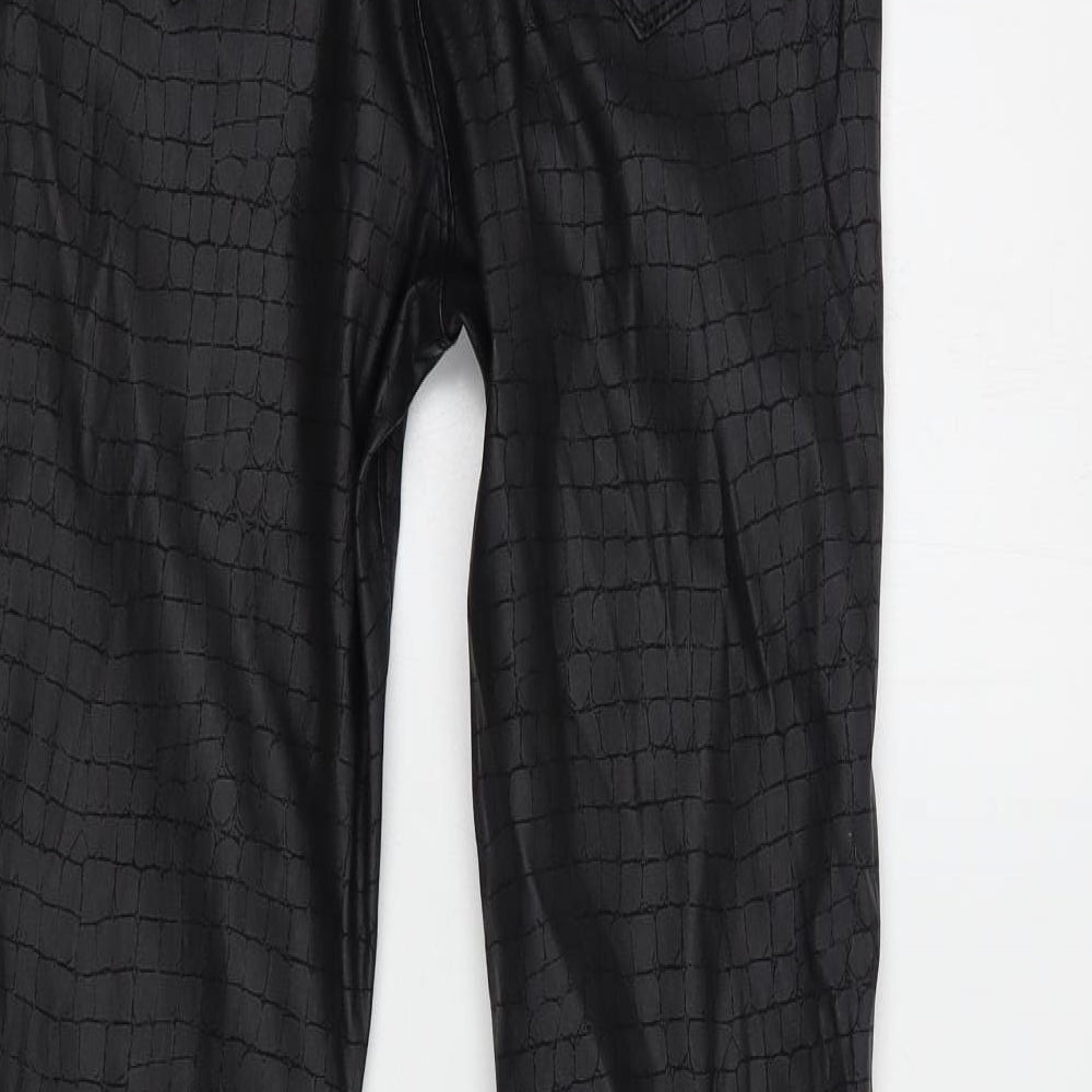 Womens UK Size 10 Denim Co. Regular Fit  Black Trousers