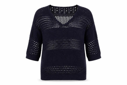 Womens UK Size 8 F&F Blue Pullover Jumper