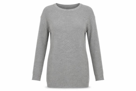 Womens UK Size M QED London Grey Tunic Jumper