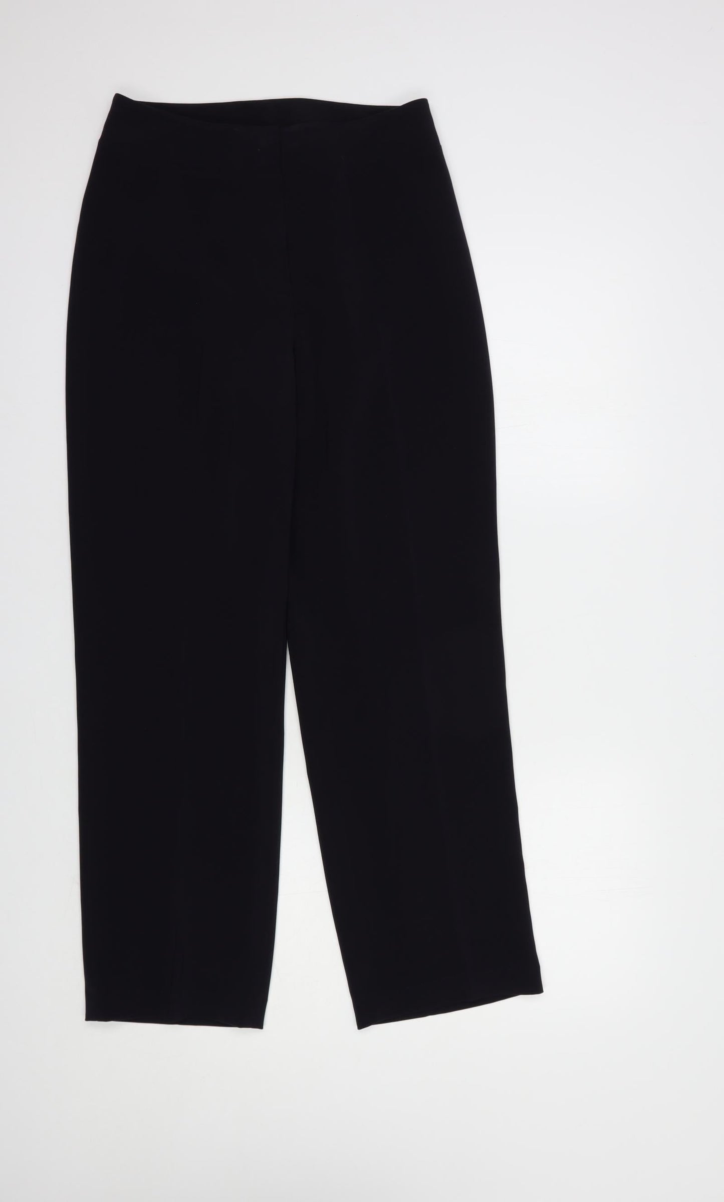 Per Una Womens Blue  Polyester Dress Pants Trousers Size 10 L28 in Regular Hook & Loop