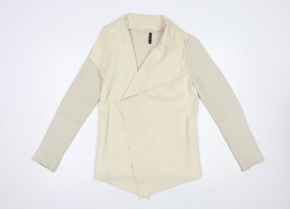 Womens UK Size M Stradivarius Beige Cardigan Jumper
