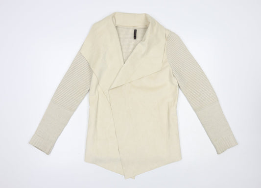 Womens UK Size M Stradivarius Beige Cardigan Jumper