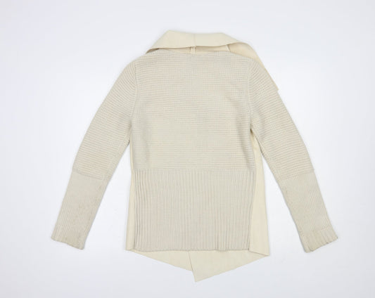 Womens UK Size M Stradivarius Beige Cardigan Jumper