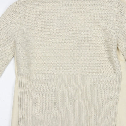 Womens UK Size M Stradivarius Beige Cardigan Jumper