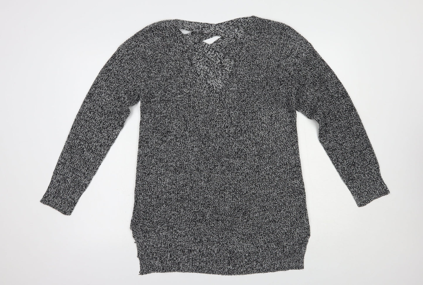 Womens UK Size 14 Pep & Co Grey Pullover Jumper