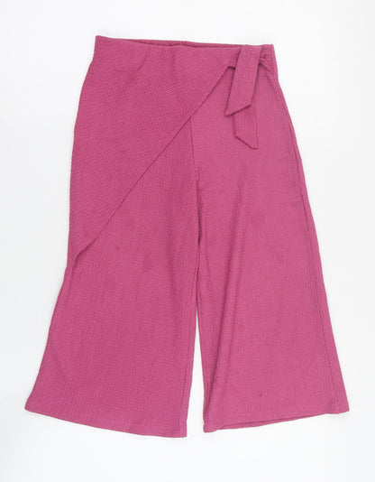 TU Girls Pink  Polyester Carrot Trousers Size 8 Years  Regular Pullover