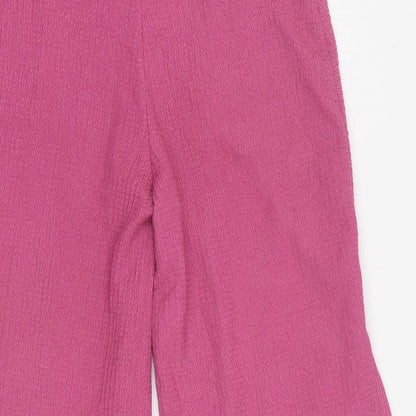 TU Girls Pink  Polyester Carrot Trousers Size 8 Years  Regular Pullover