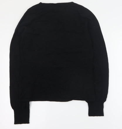 Womens UK Size M Marks and Spencer Black Pullover Jumper